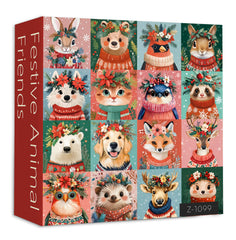 Festive Animal Friends Jigsaw Puzzles 1000 Pieces