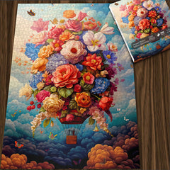 Dreamy Flower Balloon Adventure Jigsaw Puzzle 1000 Pieces