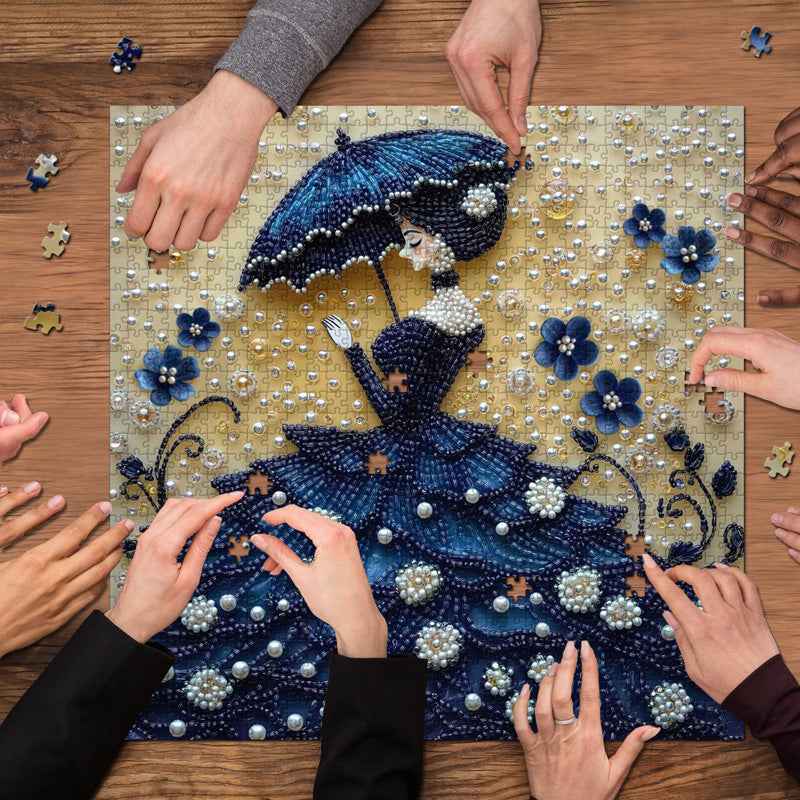 Puzzle de la dame perle 1000 pièces