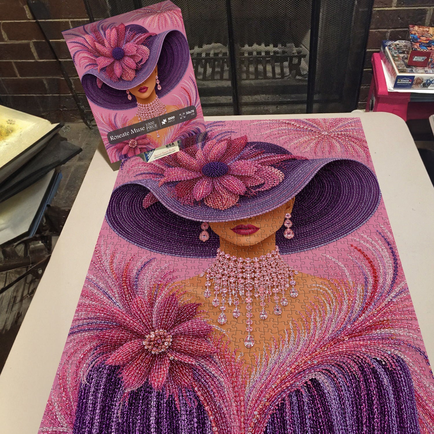 Puzzle Musa Rosata 1000 Pezzi