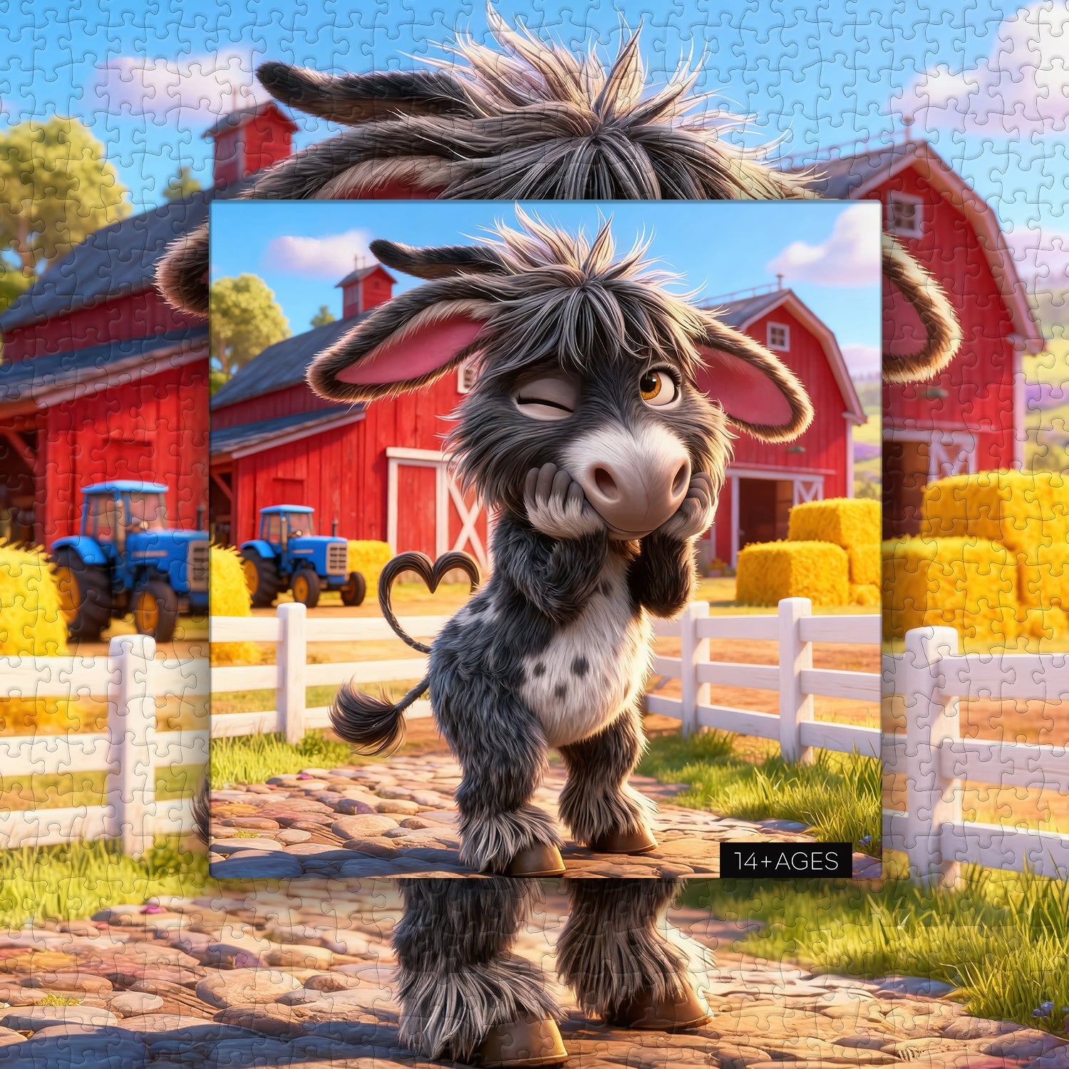 Donkey Barnyard Charm Jigsaw Puzzle 1000 Pieces