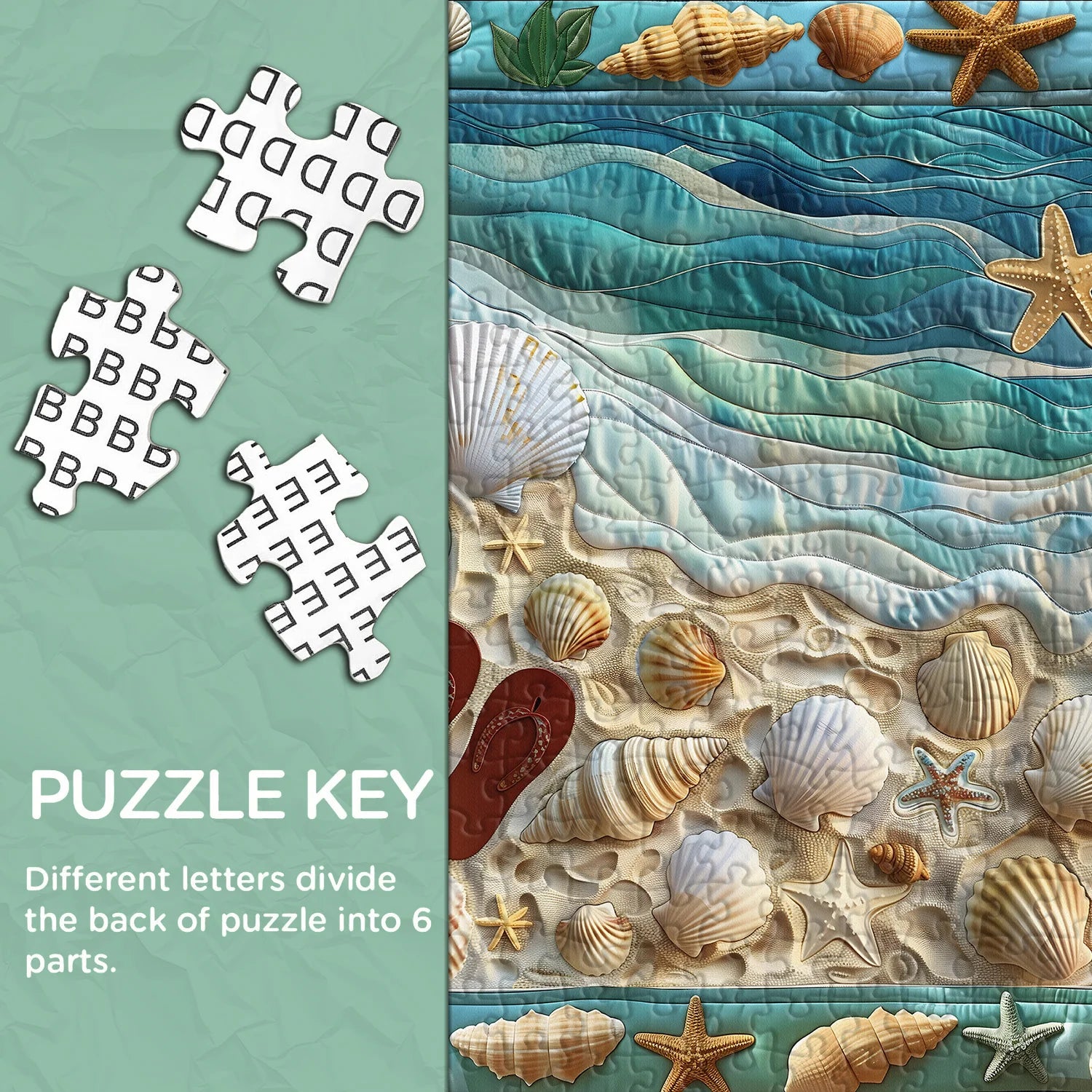 Seashell Beach Puzzle 1000 Stücke