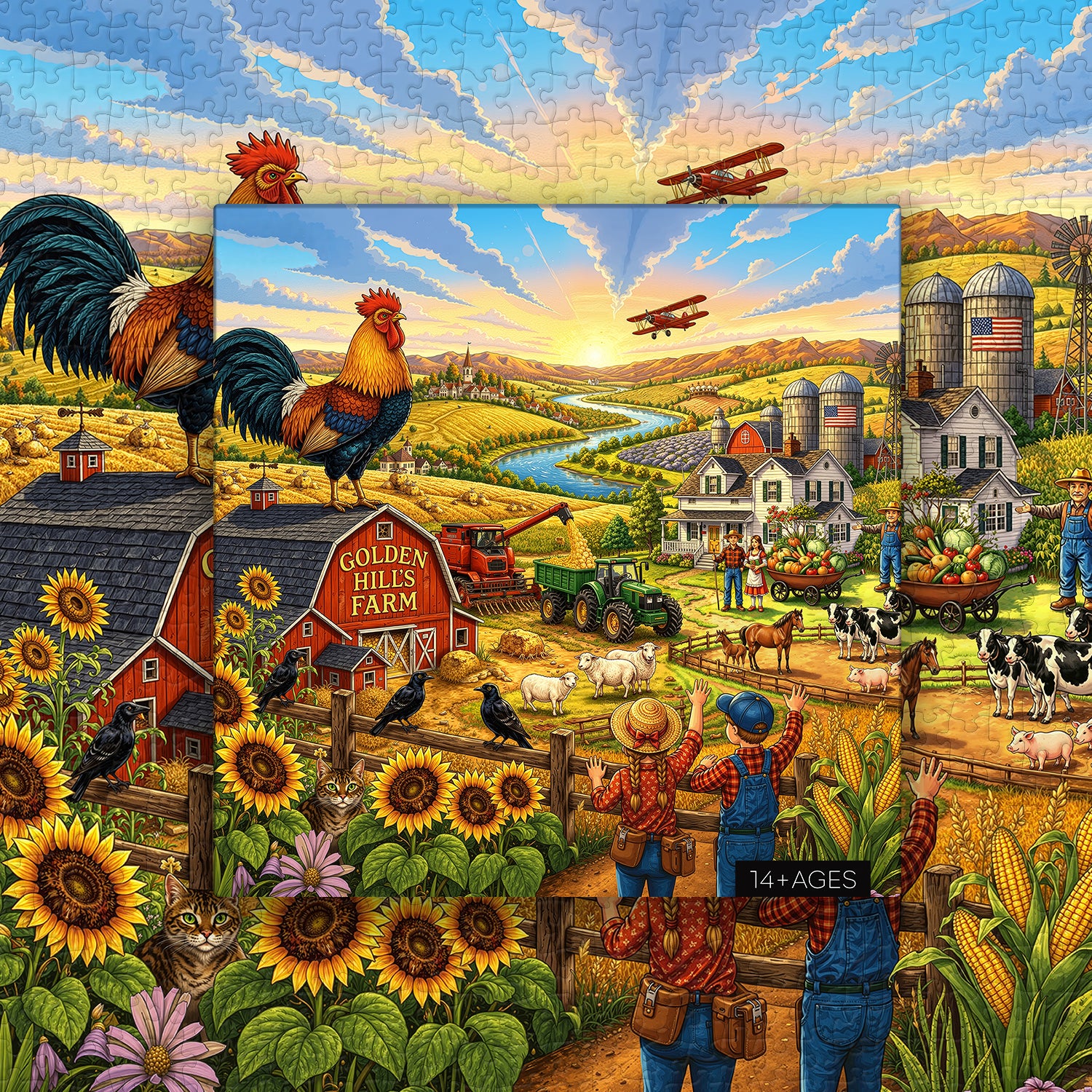 Golden Hills Farm Puzzle 1000 Teile