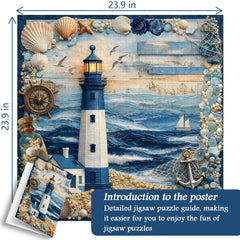 Puzzle Faro e Mare 1000 Pezzi