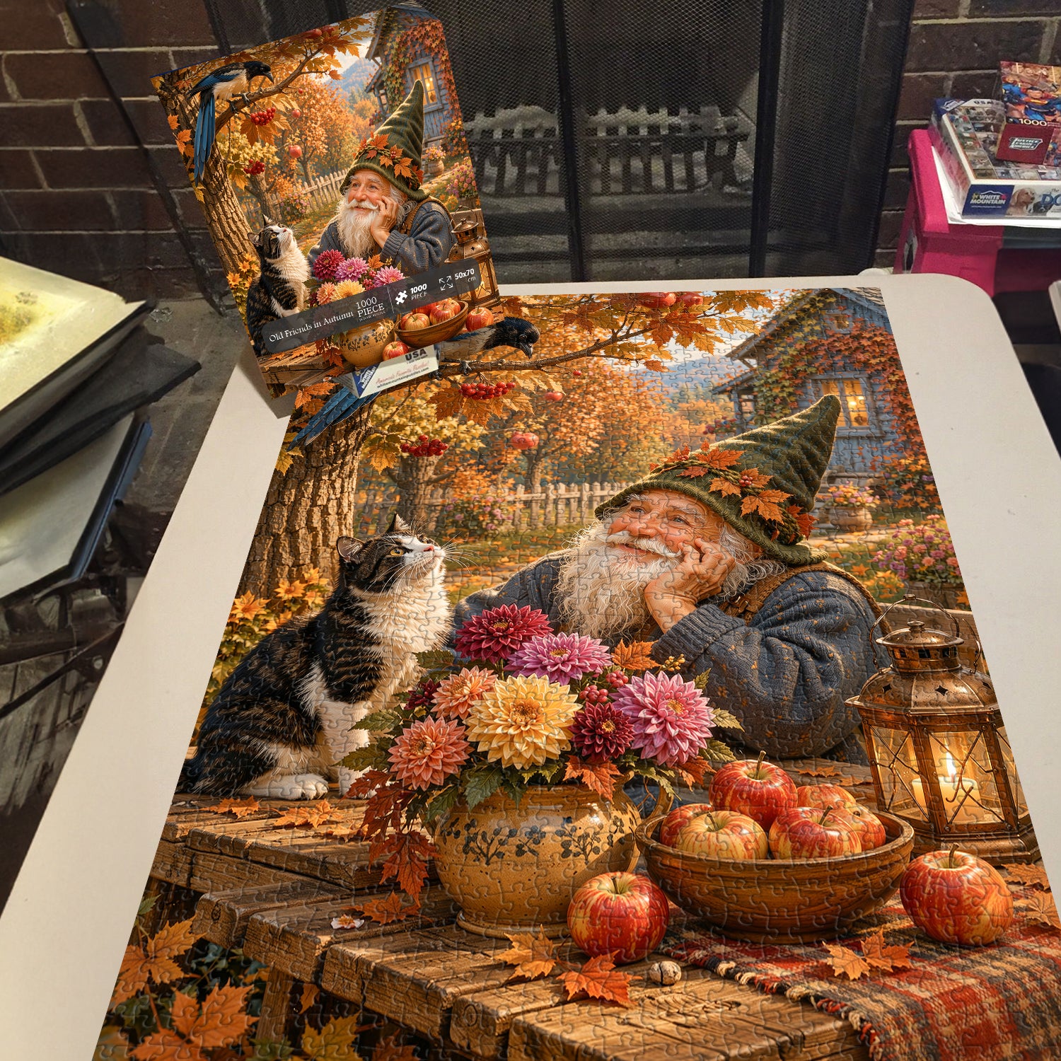Old Friends in Autumn Jigsaw Puzzle 1000 Pieces