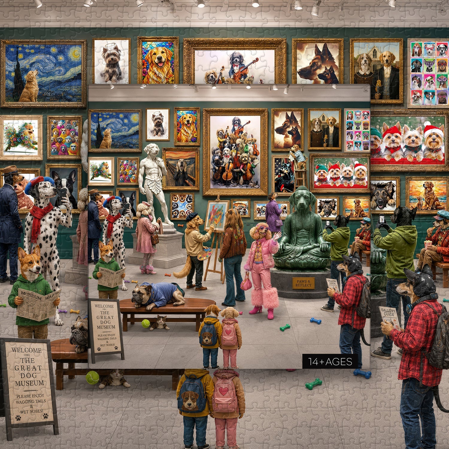 Fur & Fine Art Gallery Jigsaw Puzzle 1000 Pieces