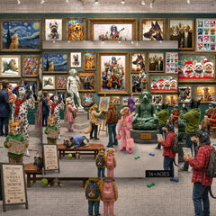 Fur & Fine Art Gallery Jigsaw Puzzle 1000 Pieces