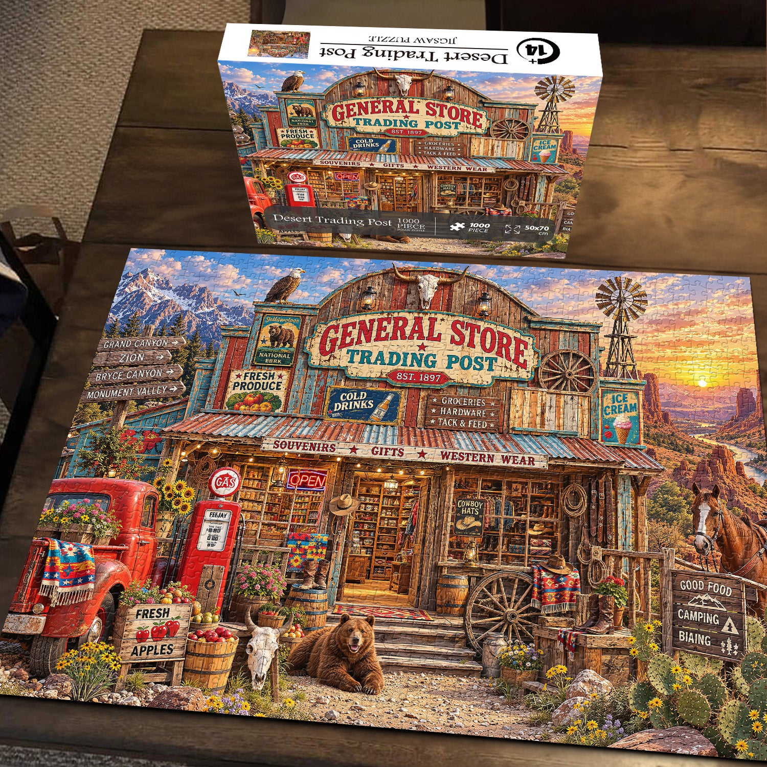 Desert Trading Post Jigsaw Puzzle 1000 Pieces