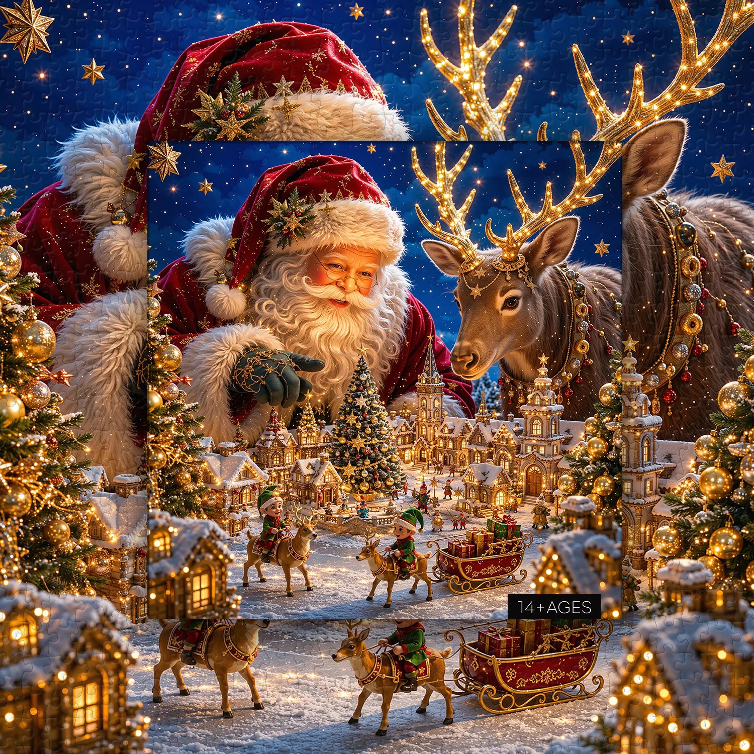 Mini Xmas Jigsaw Puzzle 1000 Pieces