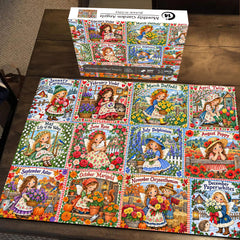 Monthly Garden Angels Jigsaw Puzzle 1000 Pieces