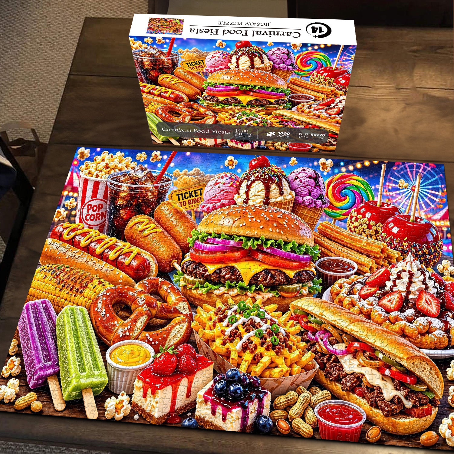 Carnival Food Fiesta Jigsaw Puzzle 1000 Pieces