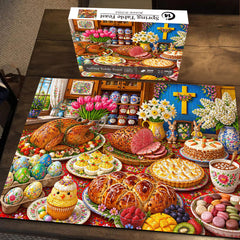 Spring Table Feast Jigsaw Puzzle 1000 Pieces