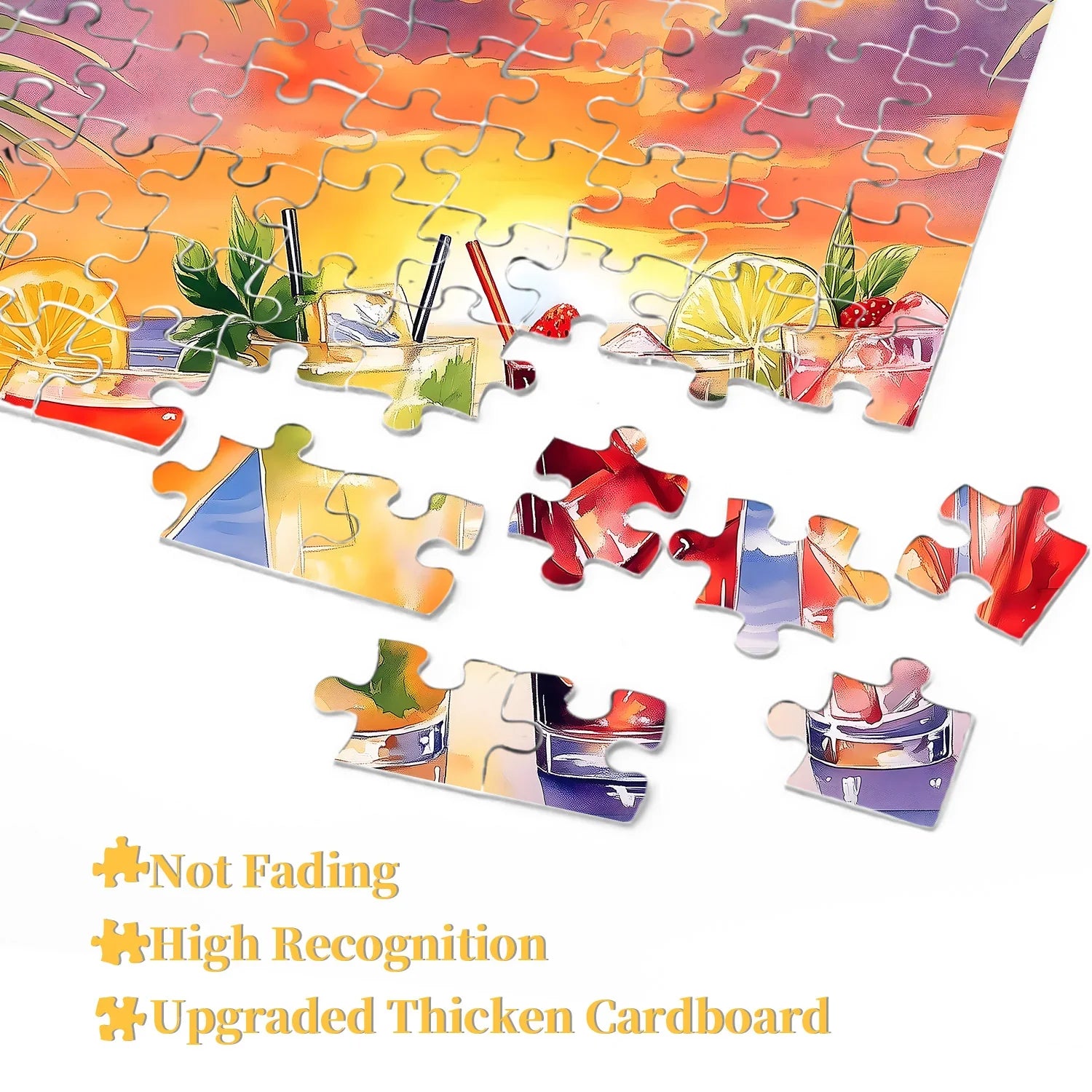 Sunset Ice Drinks Jigsaw Puzzle 1000 Pieces