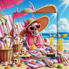 Skeleton Beach Vacation Jigsaw Puzzle 1000 Pieces