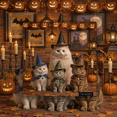 Puzzle magico del gattino di Halloween 1000 pezzi