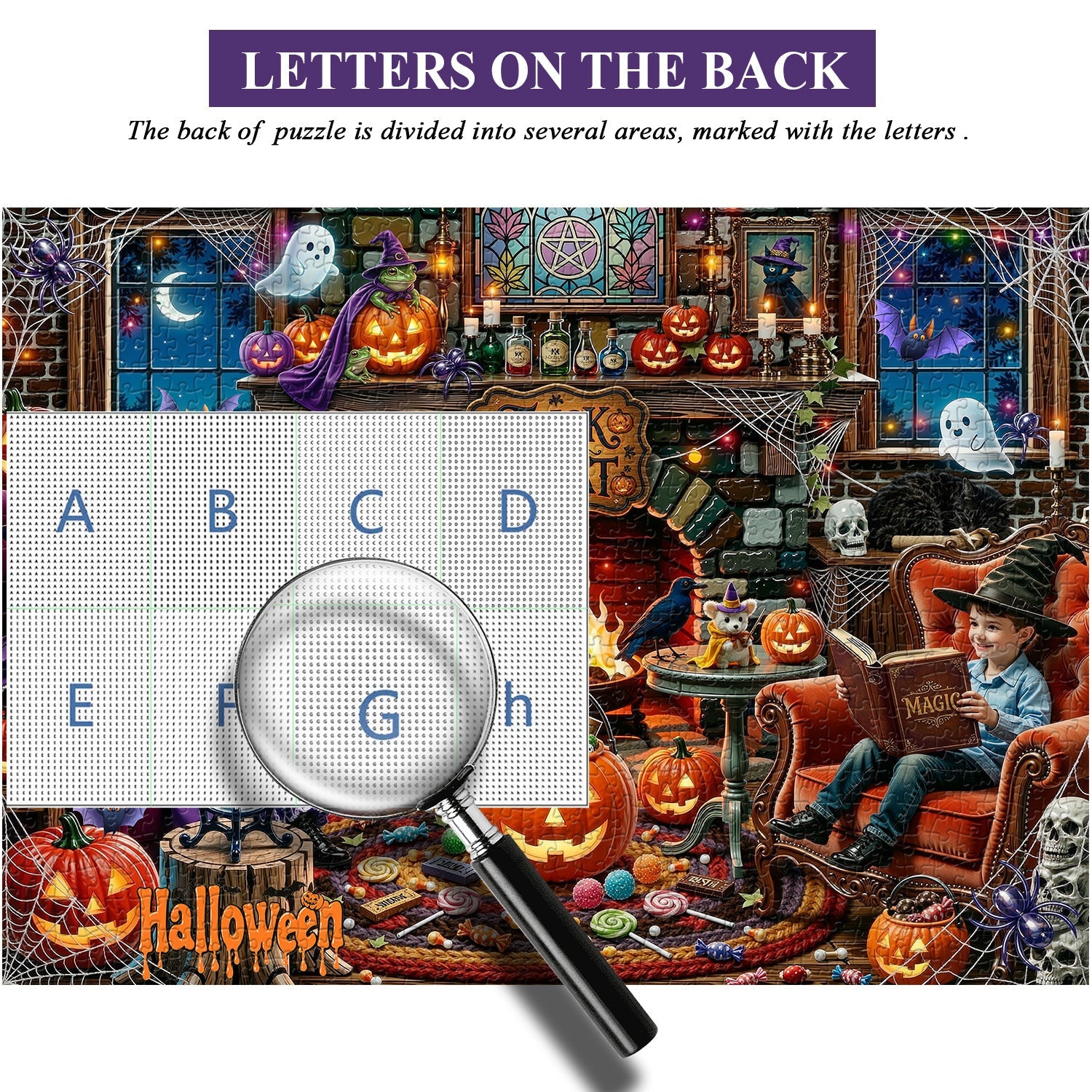 Puzzle del focolare di Halloween 1000 pezzi