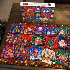 Puzzle du spectacle de pulls de Noël 1000 pièces