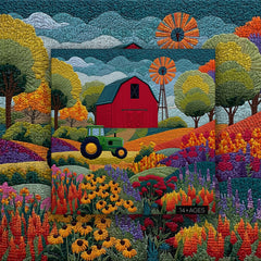 Barn of Blossoming Days Jigsaw Puzzle 1000 Pieces