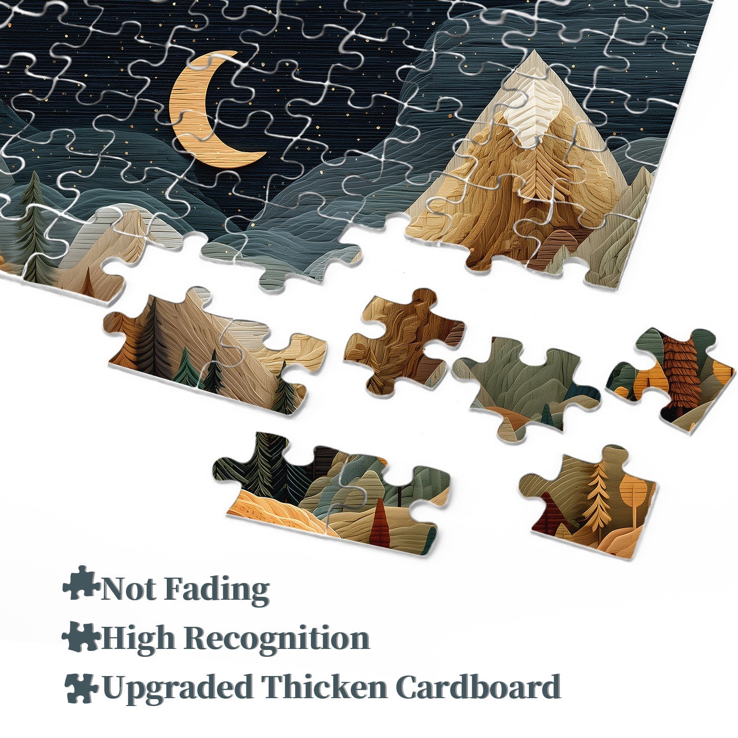 Puzzle di montagne in legno da 1000 pezzi
