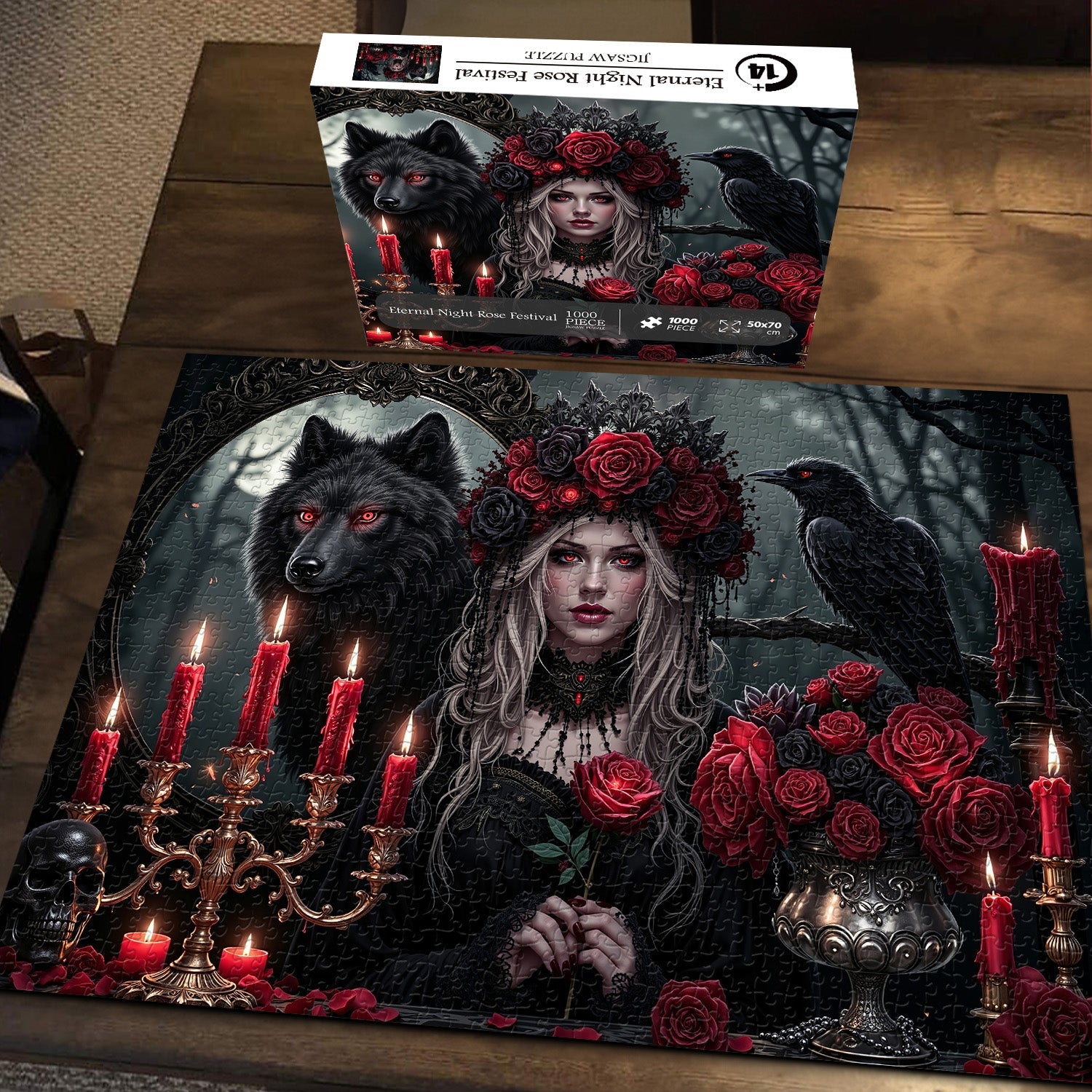 Puzzle Eternal Night Rose Festival 1000 pezzi