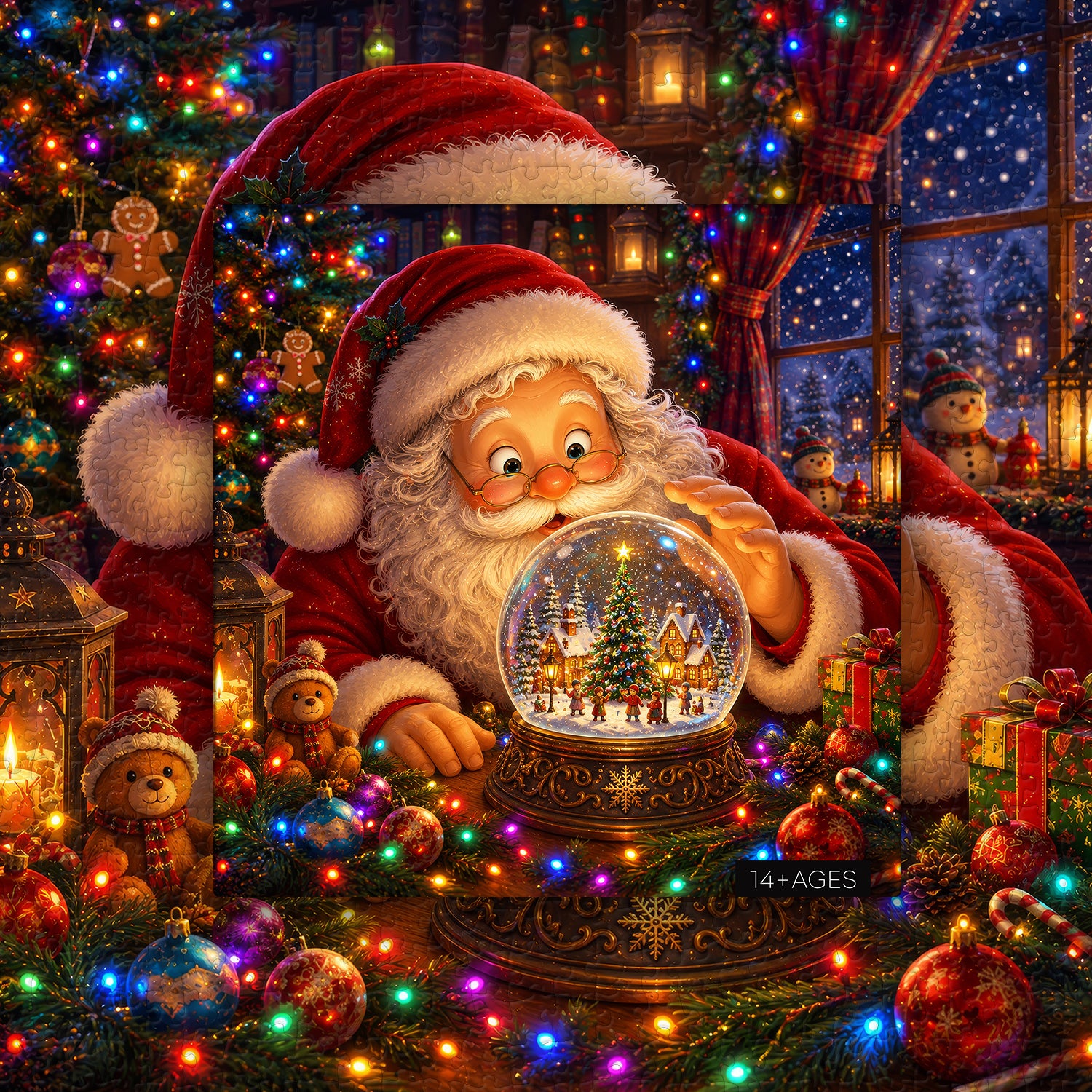Santa's Snowglobe Jigsaw Puzzle 1000 Pieces