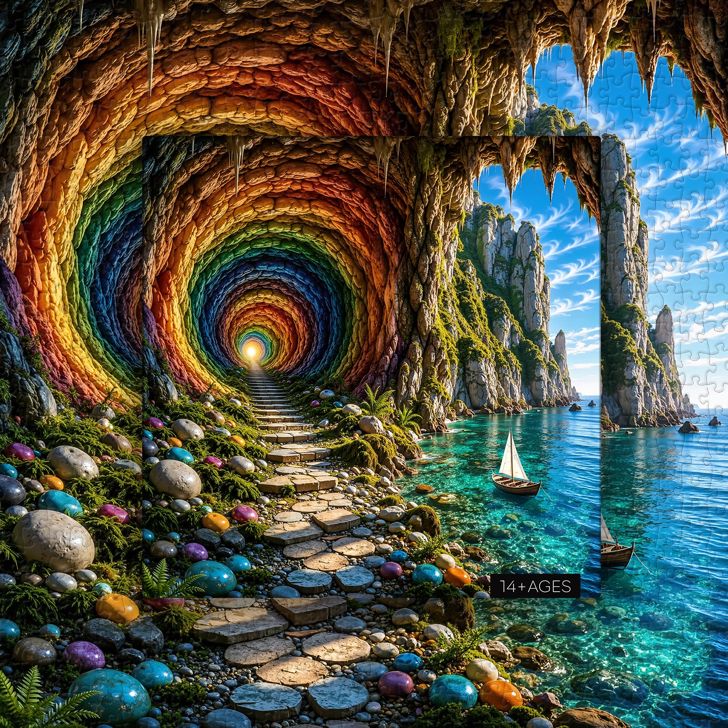 Rainbow Cove Jigsaw Puzzle 1000 Pieces