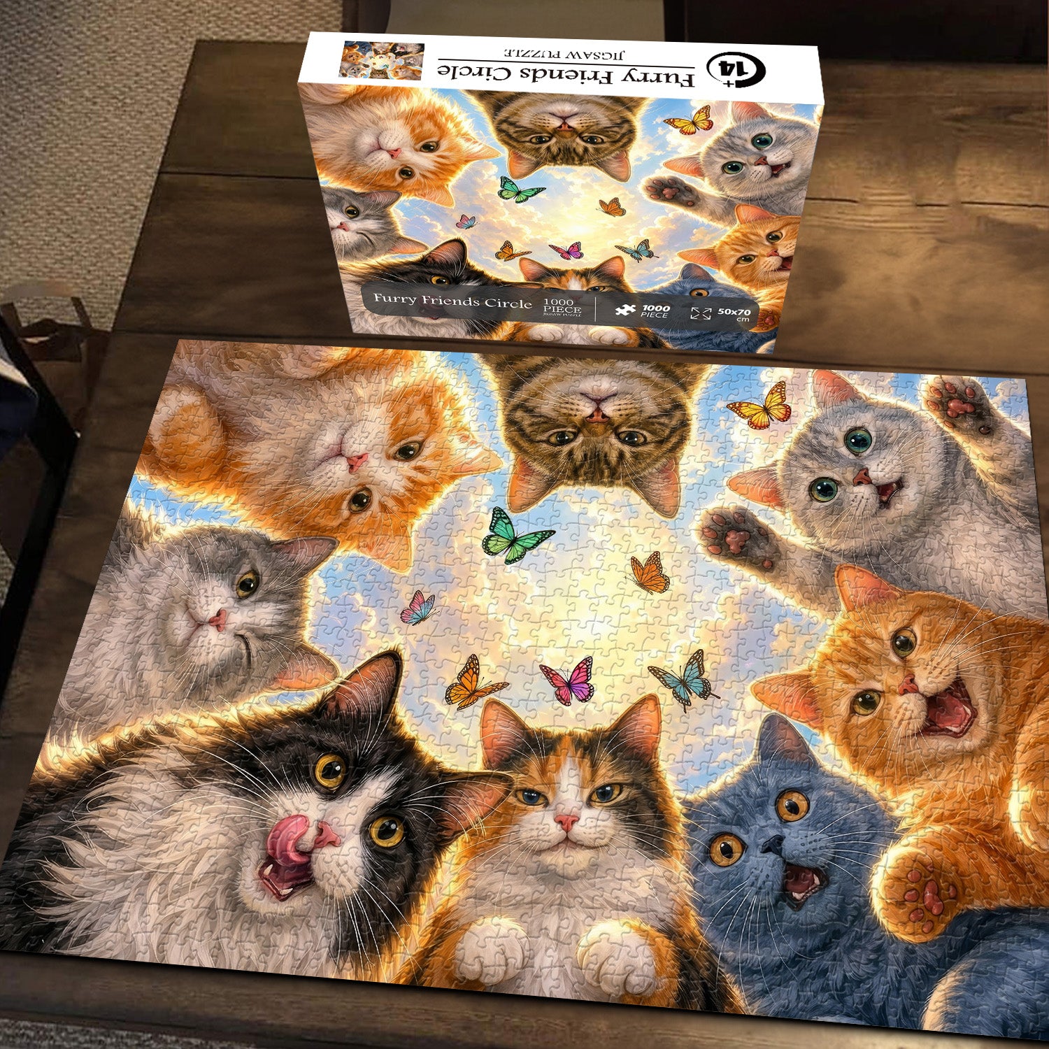 Furry Friends Kreispuzzle 1000 Teile