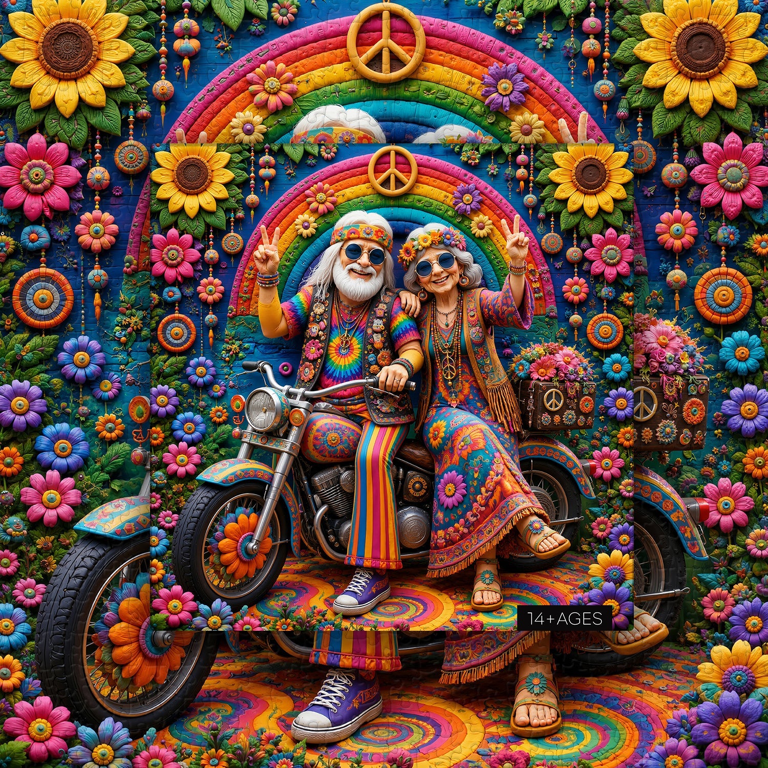 Boho Motorcycle Adventure Jigsaw Puzzle 1000 Pieces
