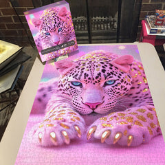 Enchanted Glitter Leopard Jigsaw Puzzle 1000 Pieces