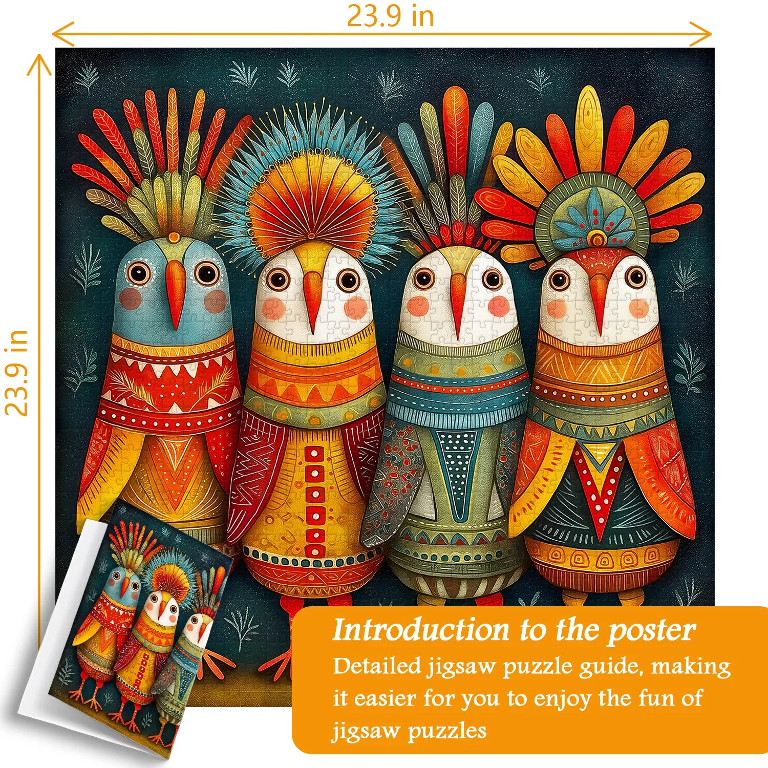 Feather Crown Tribe Jigsaw Puzzle 1000 Pieces