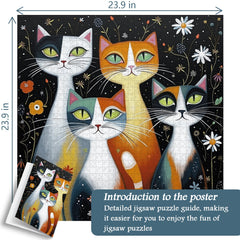 Garden Muse Cats Jigsaw Puzzle 1000 Pieces