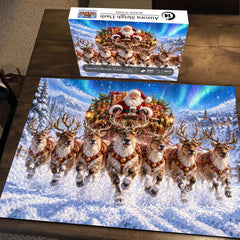 Aurora Sleigh Dash Jigsaw Puzzle 1000 Pieces