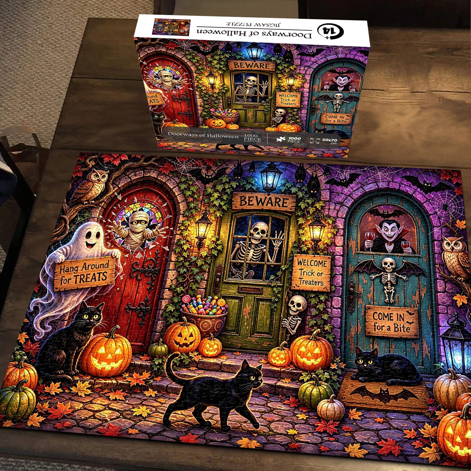 Doorways of Halloween Jigsaw Puzzle 1000 Pieces