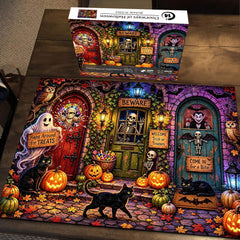 Doorways of Halloween Jigsaw Puzzle 1000 Pieces