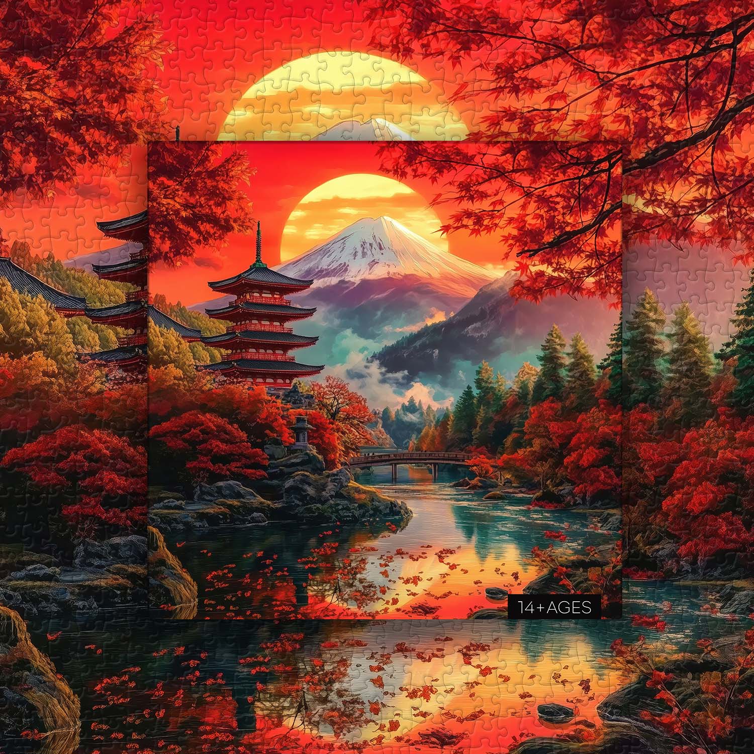 Fuji's Autumn Elegance Puzzle 1000 Teile