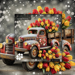 Puzzle del camion dei tulipani 1000 pezzi