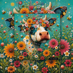 Blooming Bovine Jigsaw Puzzle 1000 Pieces