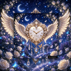 Winged Heart Clock Jigsaw Puzzle 1000 Pieces