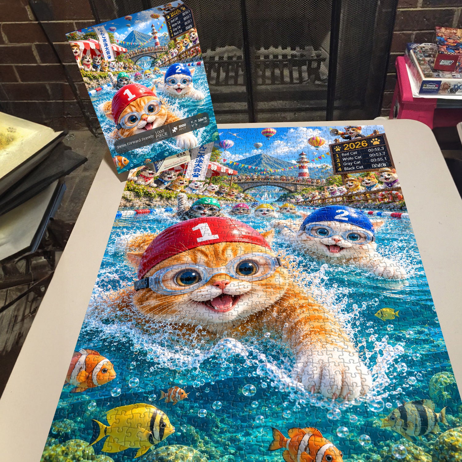 Swim Forward Bravely Jigsaw Puzzle 1000 Pieces