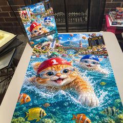 Swim Forward Bravely Jigsaw Puzzle 1000 Pieces