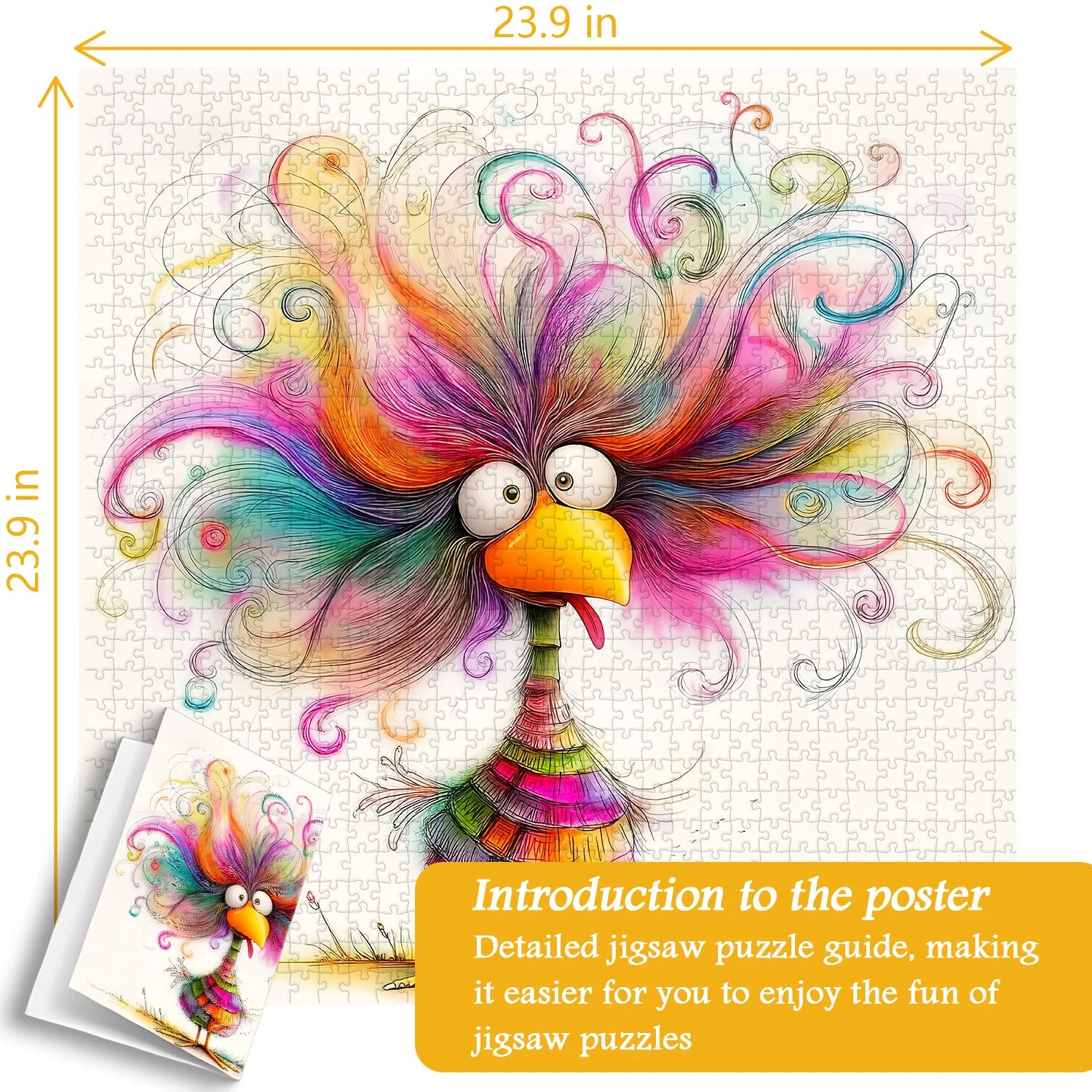 Exploding Bird Jigsaw Puzzle 1000 Pieces