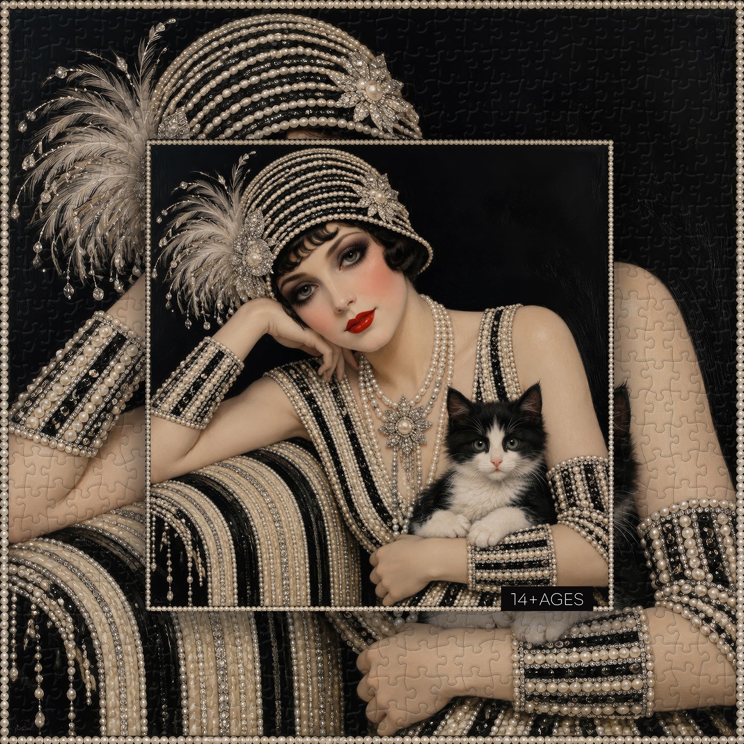 Pearl Flapper Jigsaw Puzzle 1000 Pieces