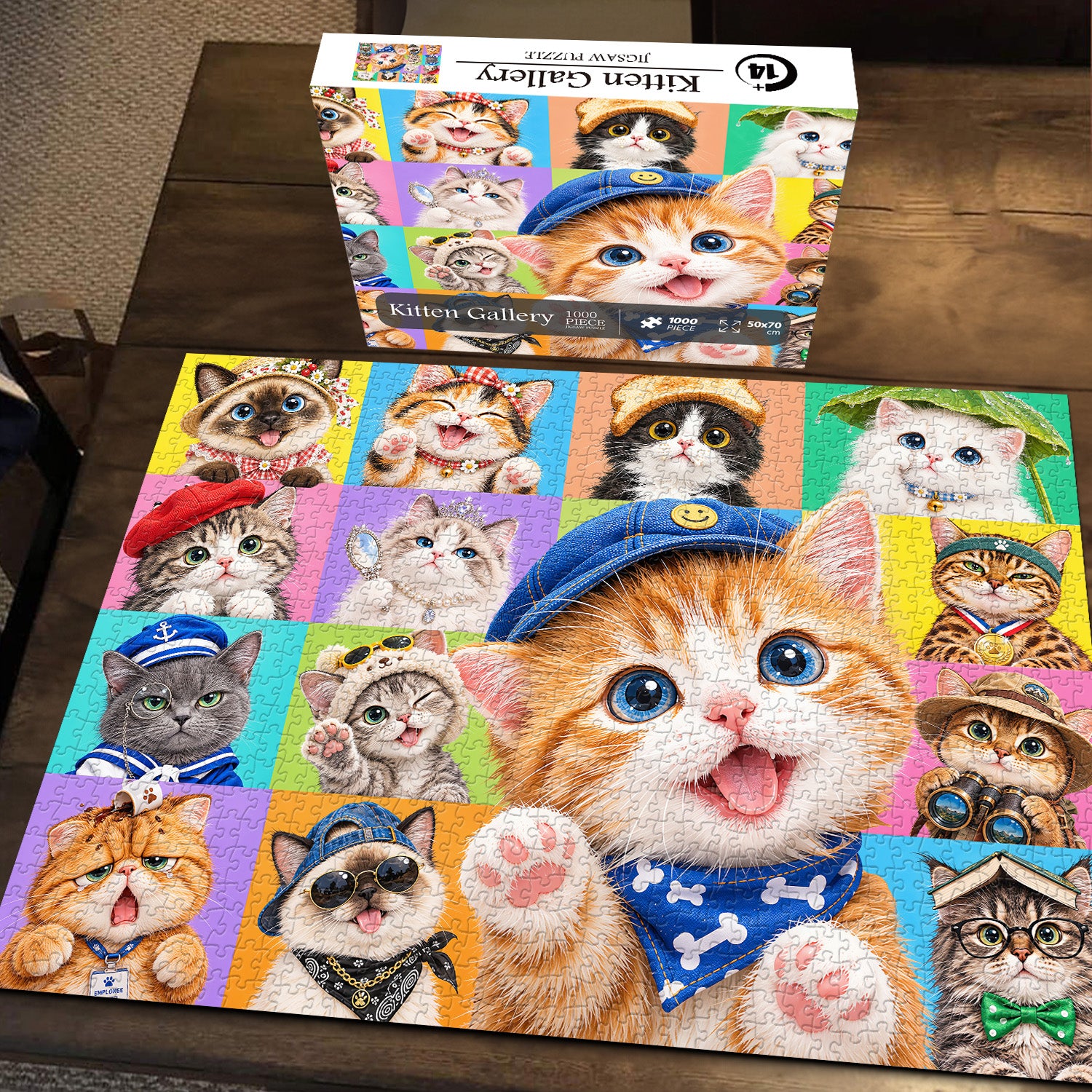 Kitten Gallery Jigsaw Puzzle 1000 Pieces