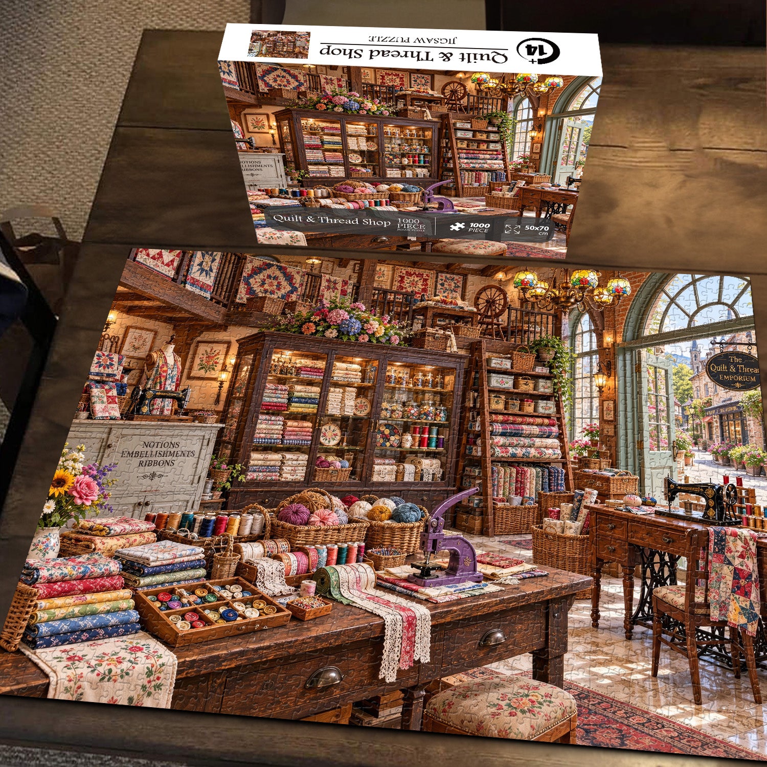 Quilt & Thread Shop Jigsaw Puzzle 1000 Pieces