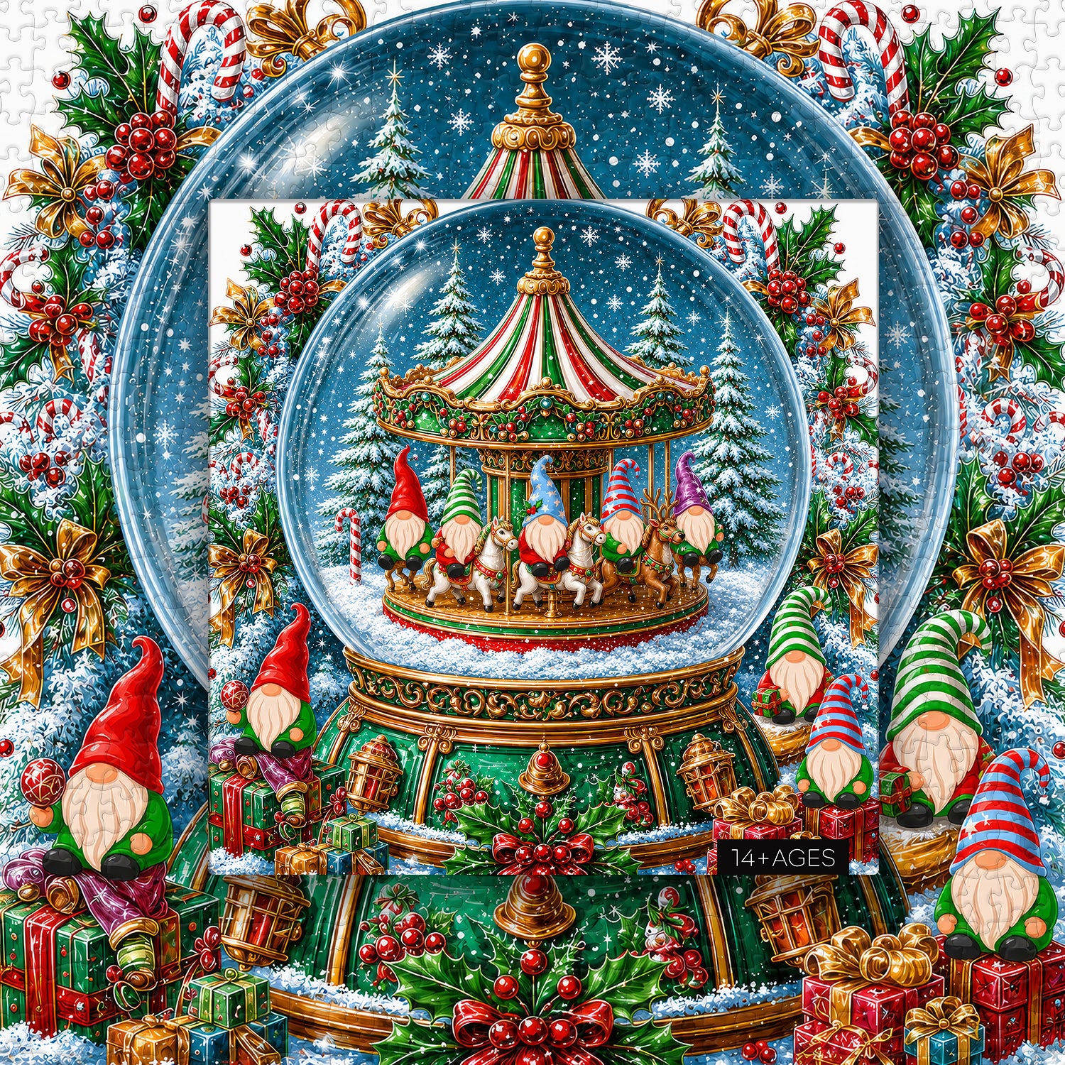 Gnome Crystal Ball Jigsaw Puzzle 1000 Pieces