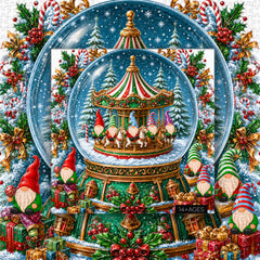 Gnome Crystal Ball Jigsaw Puzzle 1000 Pieces