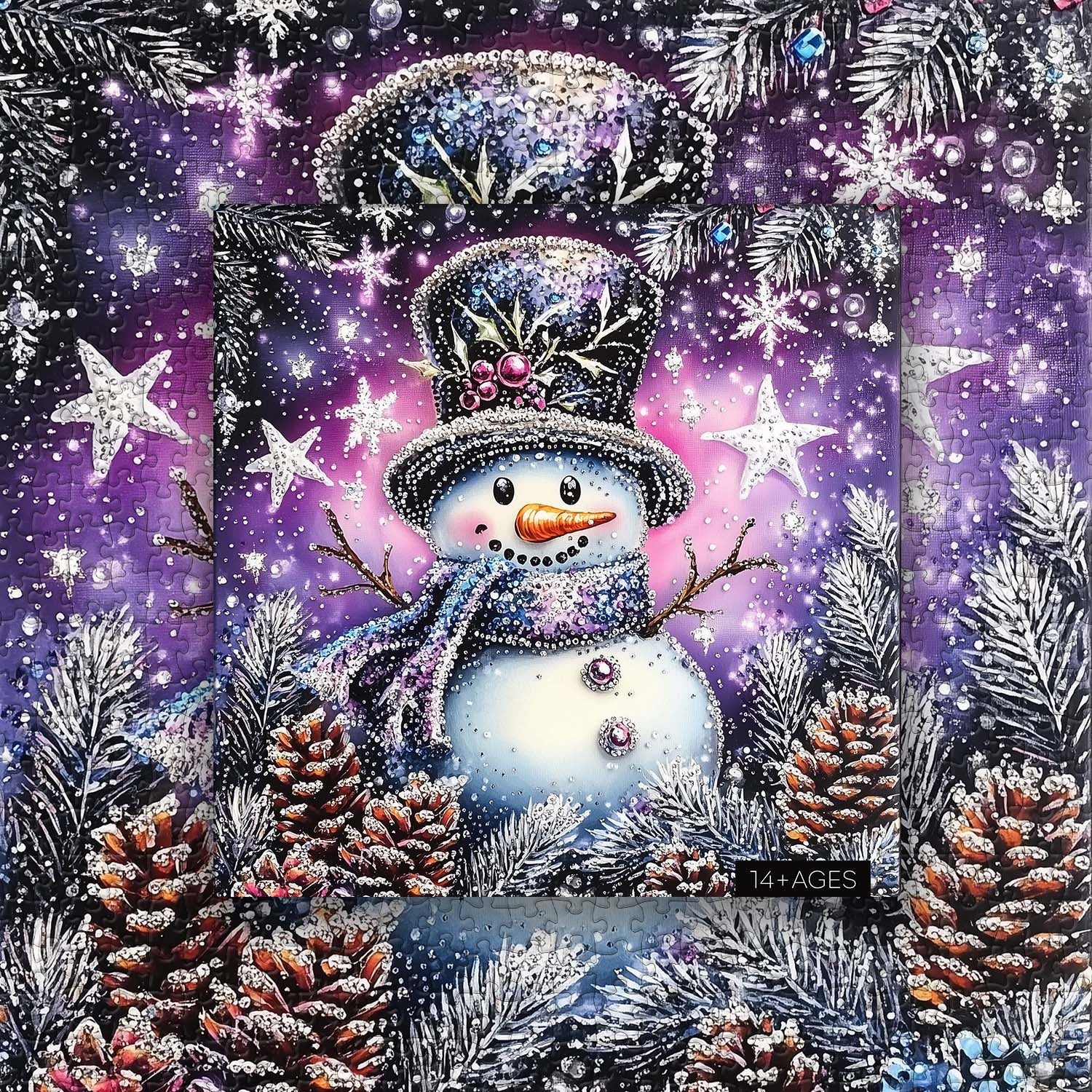 Diamond Snowman Jigsaw Puzzle 1000 Pieces