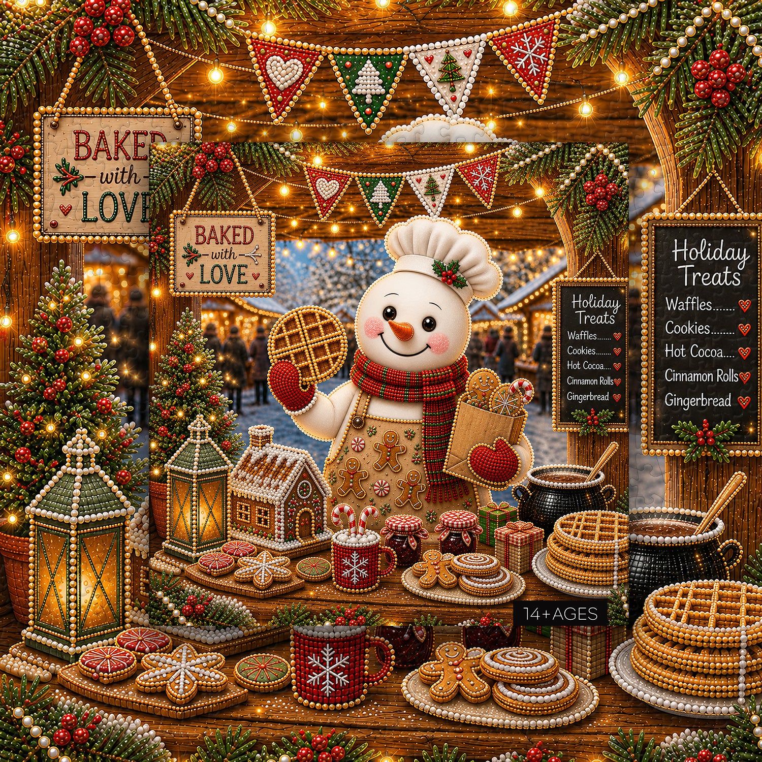 Snowman Baker Jigsaw Puzzle 1000 Pieces