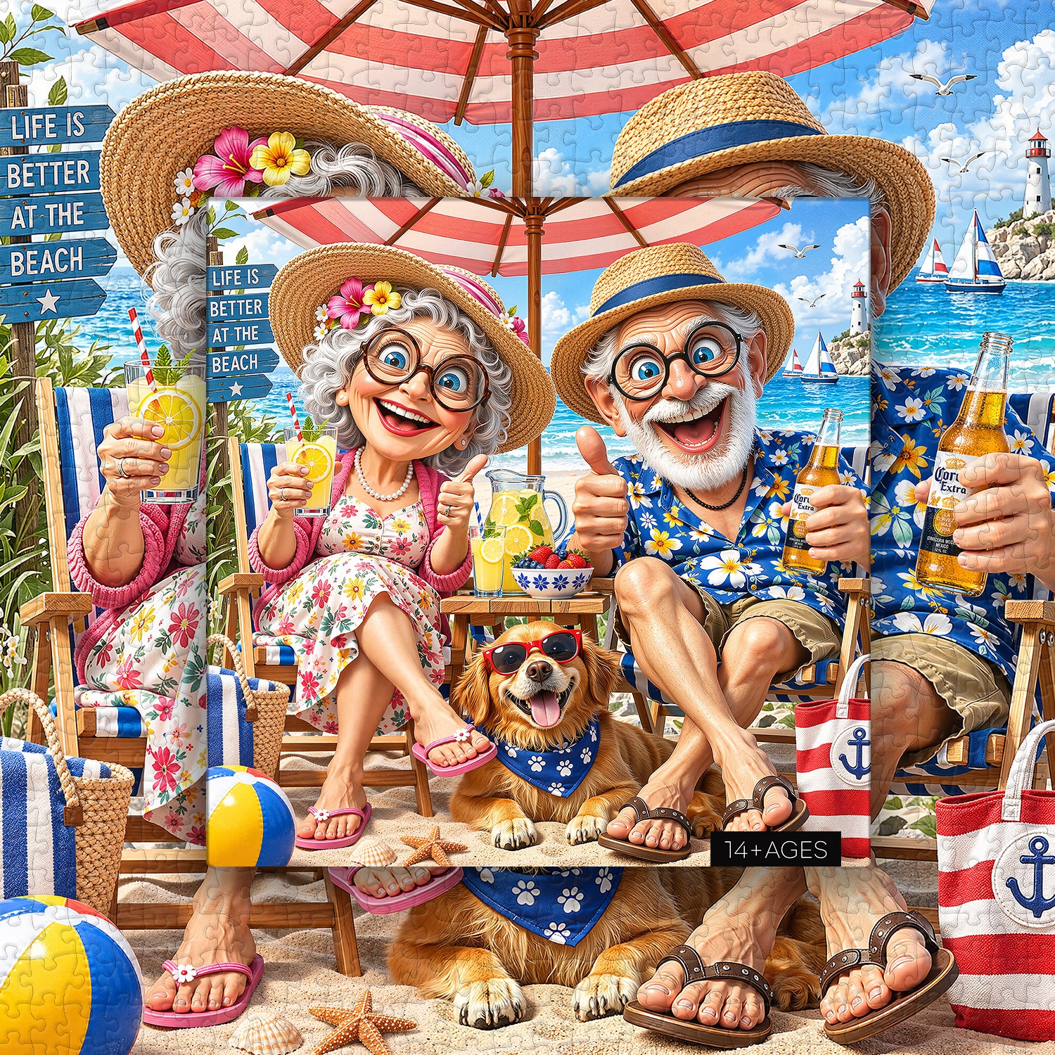Coastal Cheers Jigsaw Puzzle 1000 Pieces