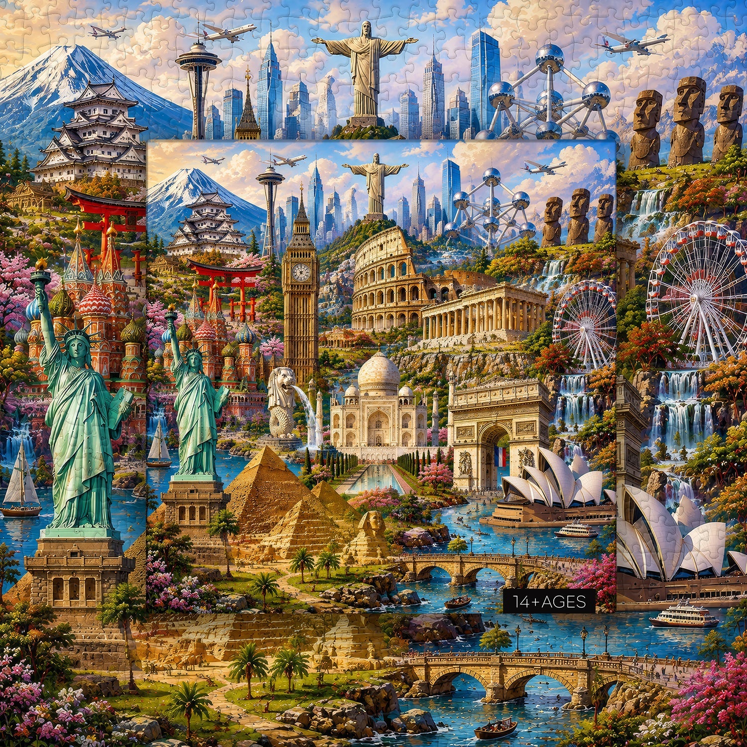 World Wonders Jigsaw Puzzle 1000 Pieces